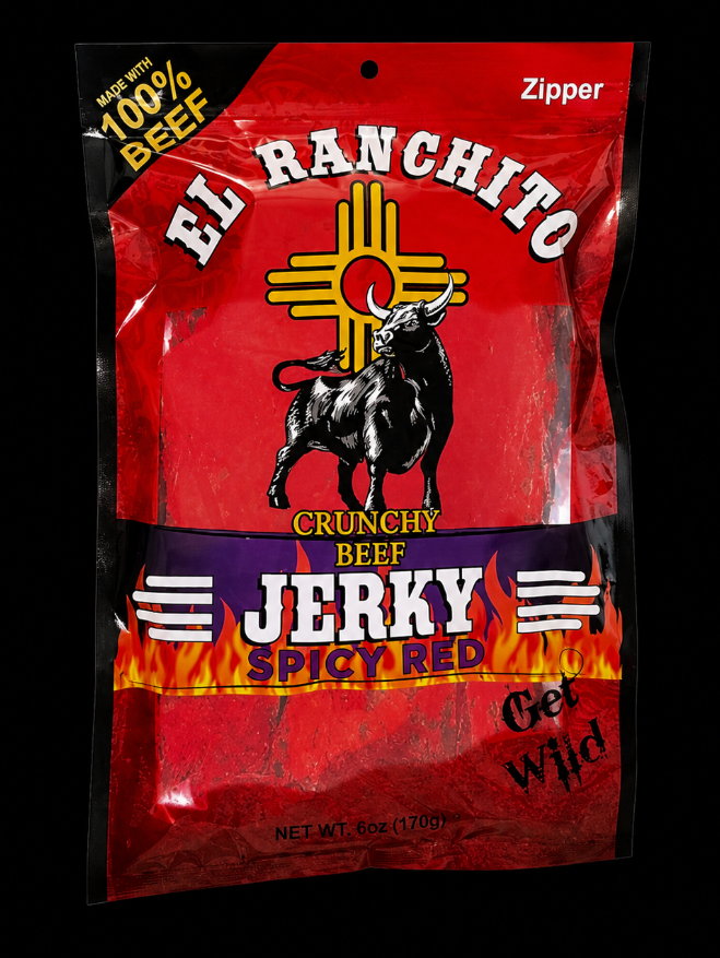 El Ranchito Crunchy Beef Jerky - Spicy Red