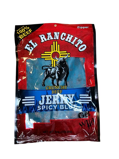 El Ranchito Crunchy Beef Jerky - Spicy Blue
